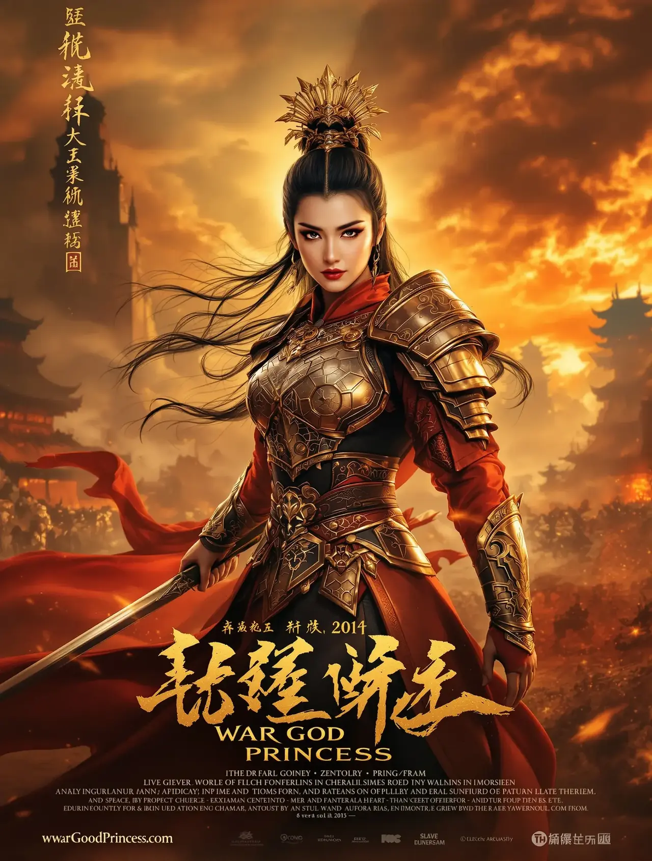 穿越后我成了战神王妃 电影海报